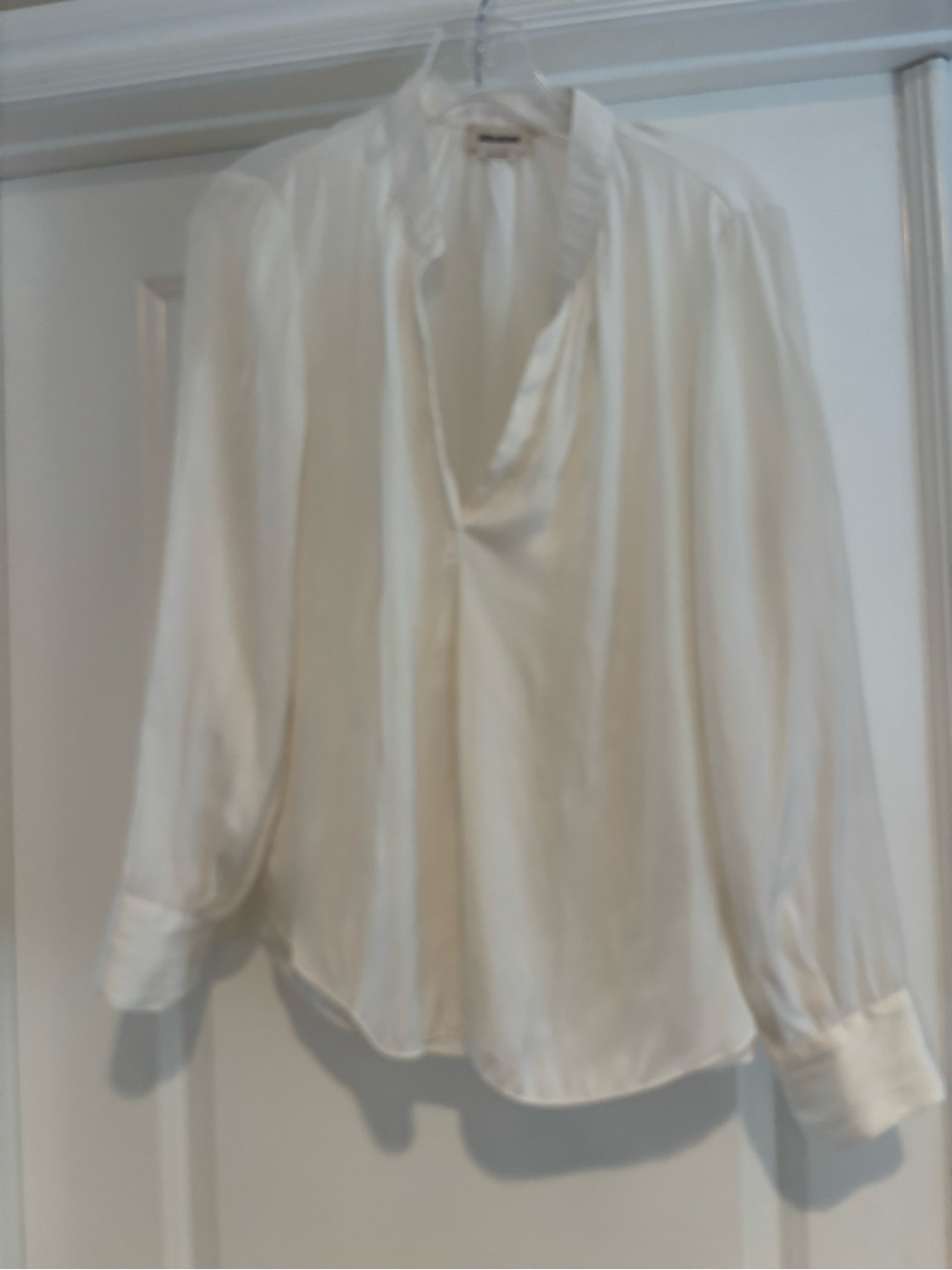 Zadig and Voltaire Tink Satin Blouse Size Small